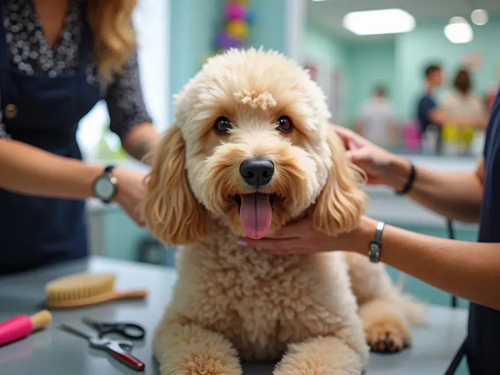 ドゥードゥル犬のトリミング