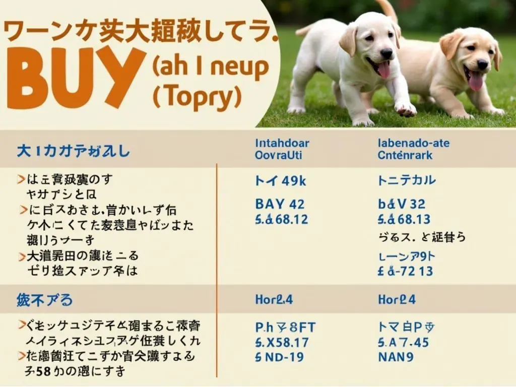 子犬の購入場所と価格