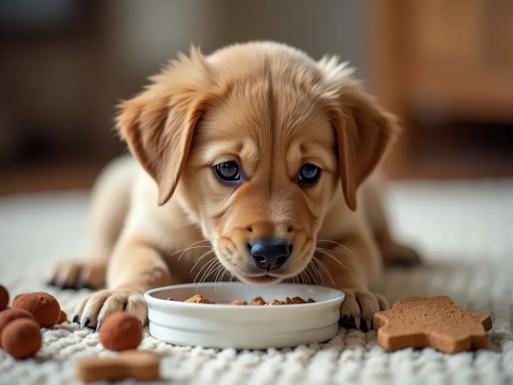 子犬の食事