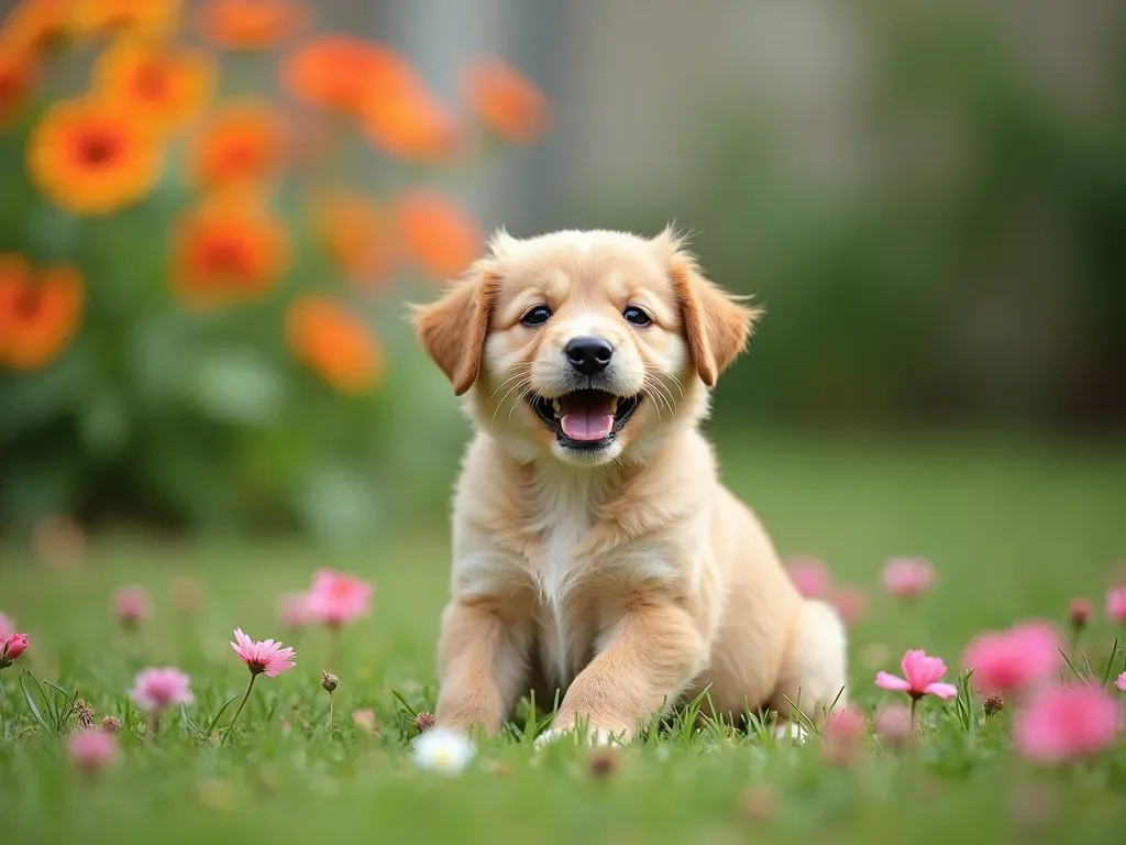 子犬元気