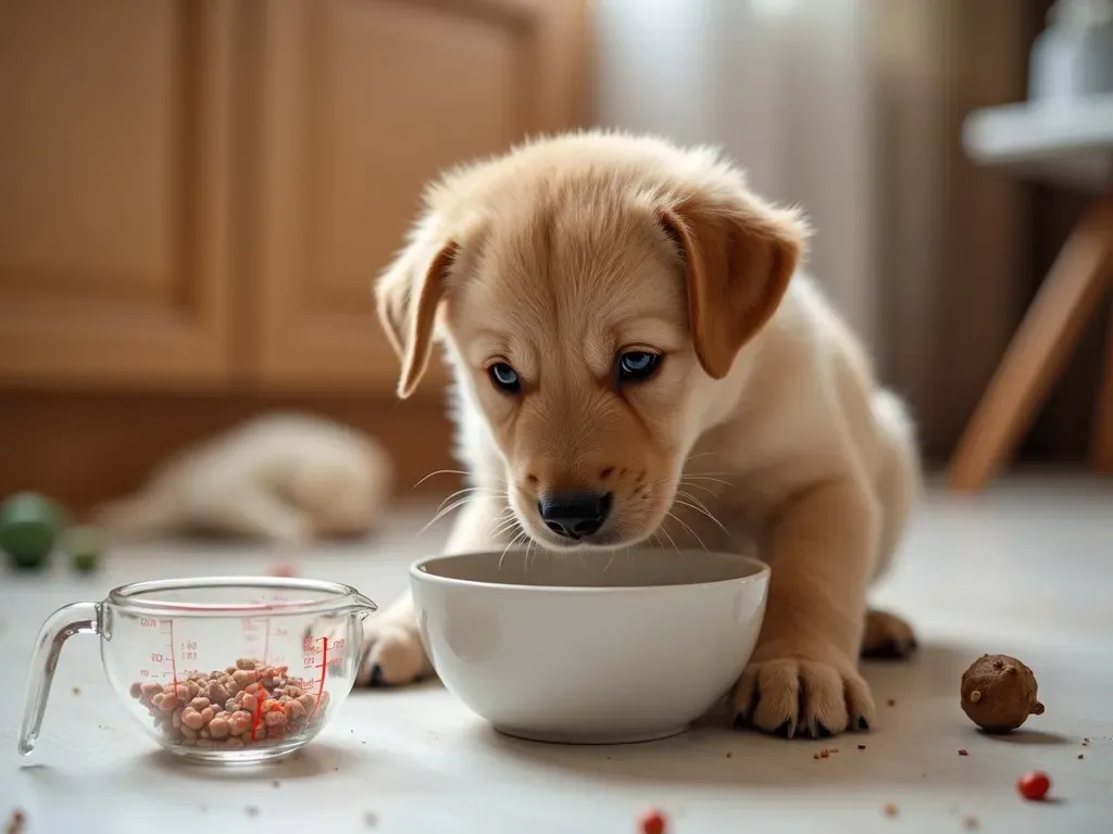 子犬食事管理