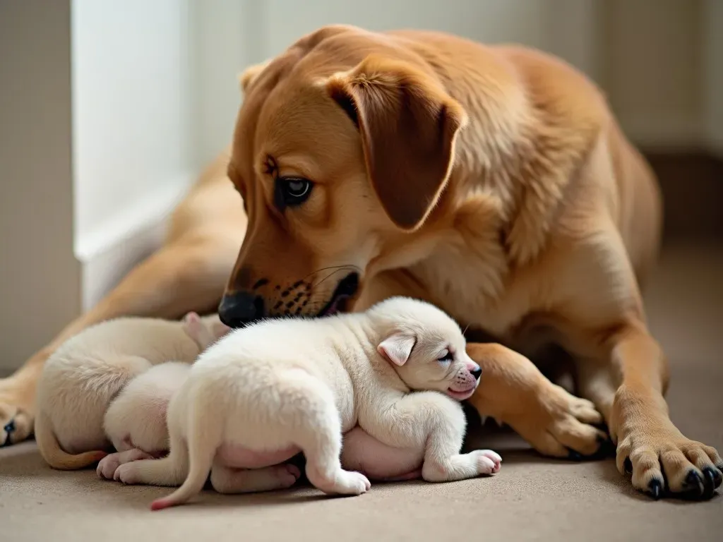 母犬と子犬