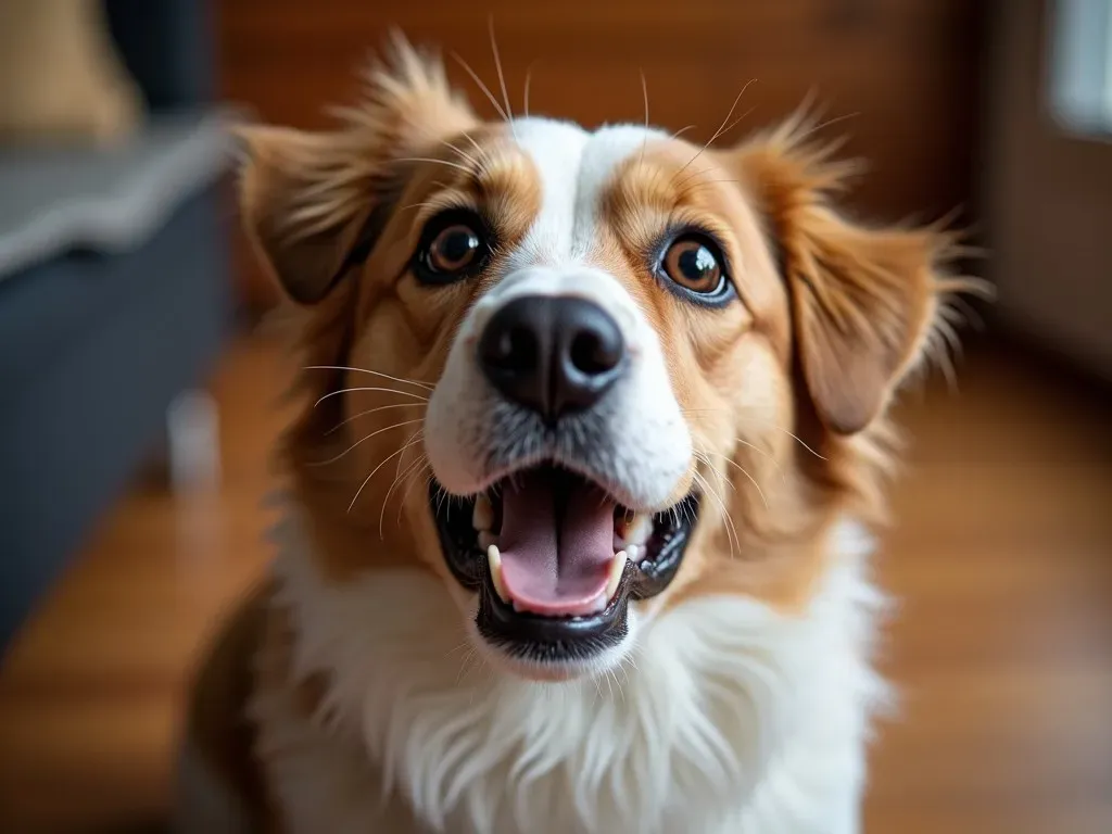 犬が鳴く時の表情