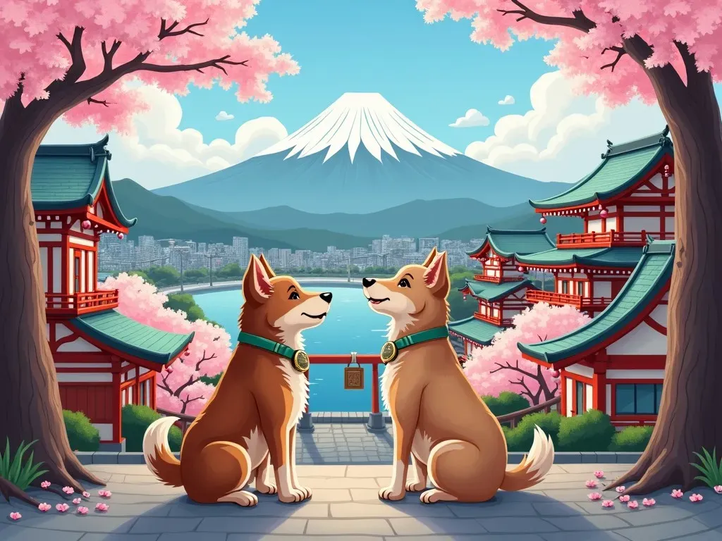 犬と観光