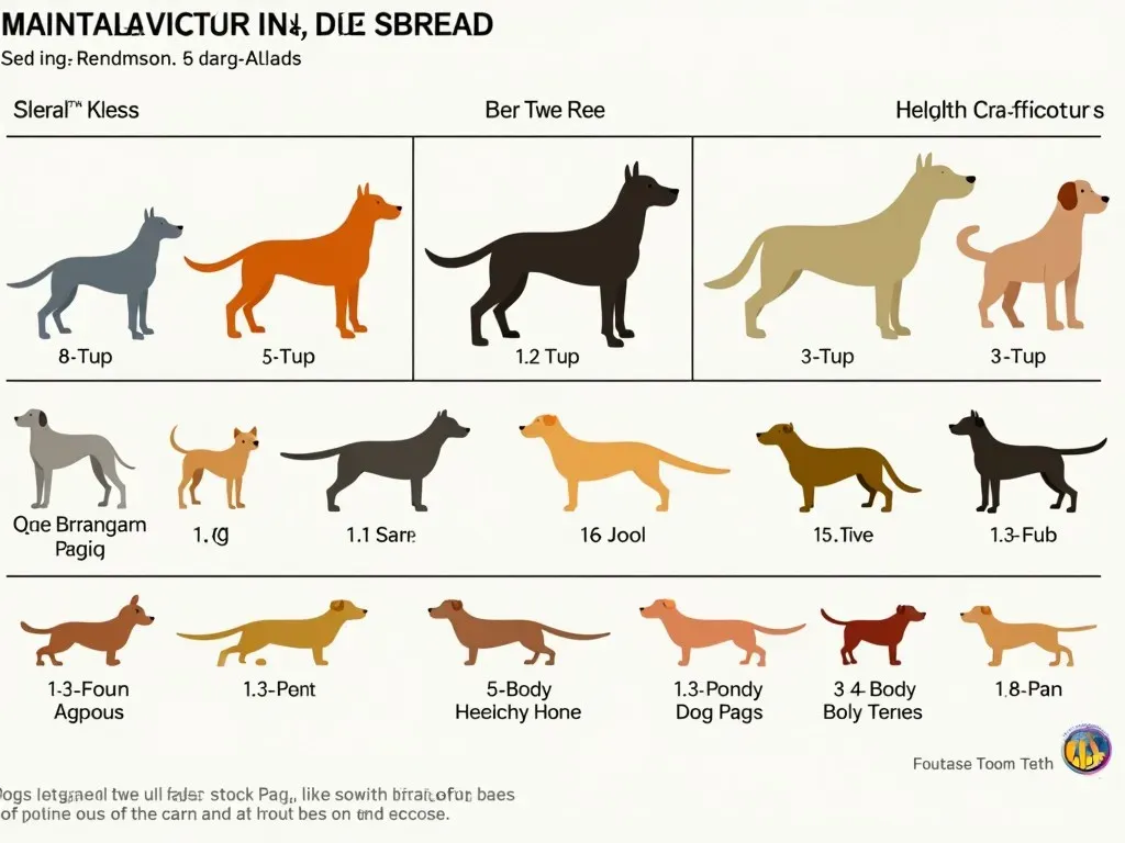 犬の体型チェックのためのグラフ