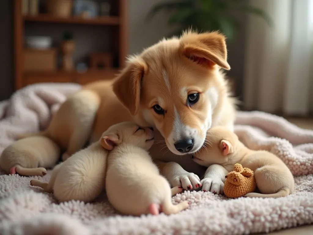 犬の出産後の母犬と子犬の過ごし方