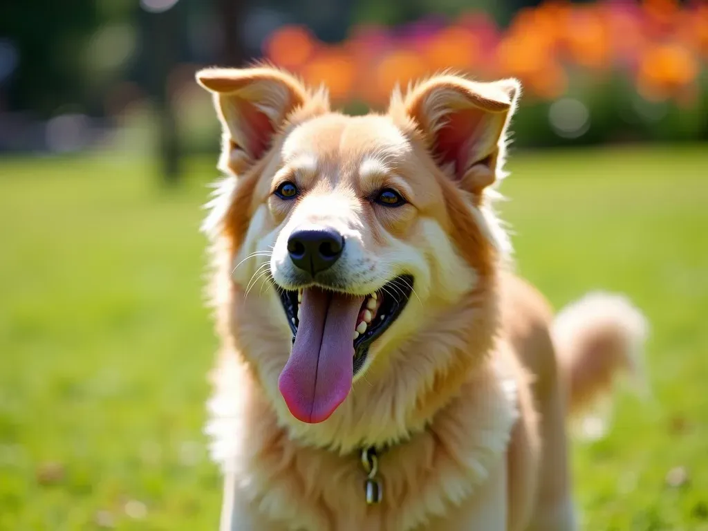 犬の笑顔