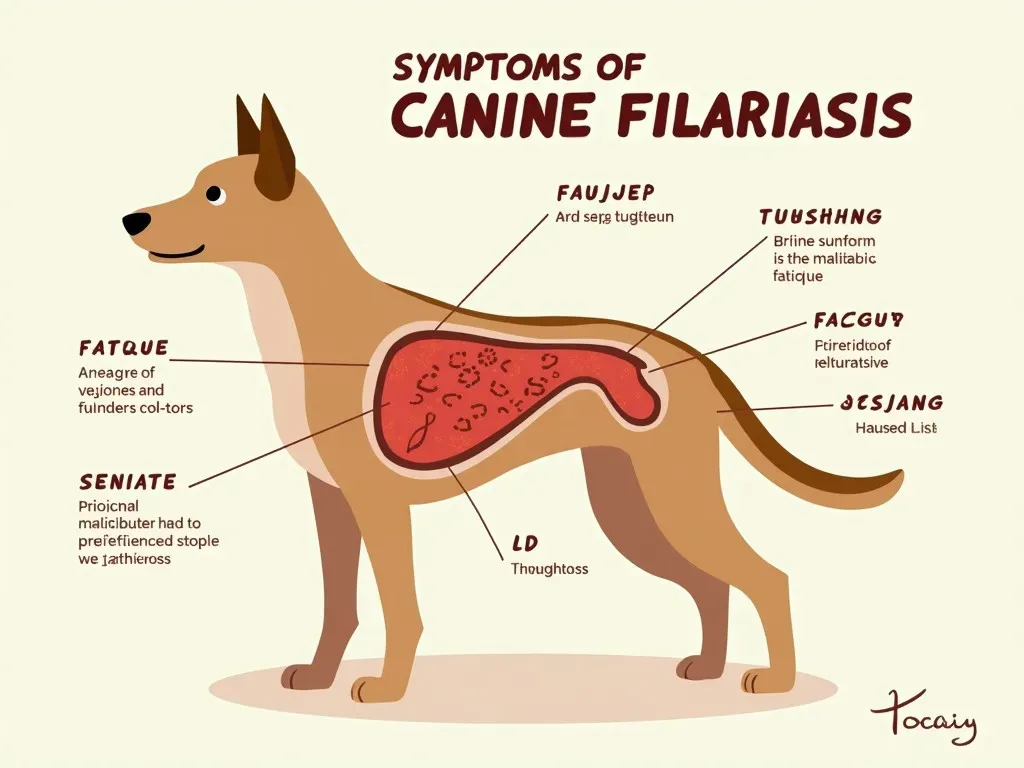 犬フィラリア症の症状