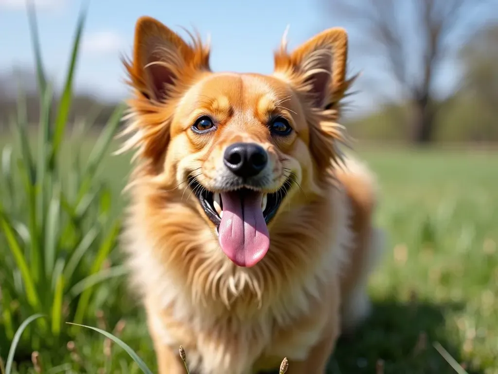 犬長毛中型