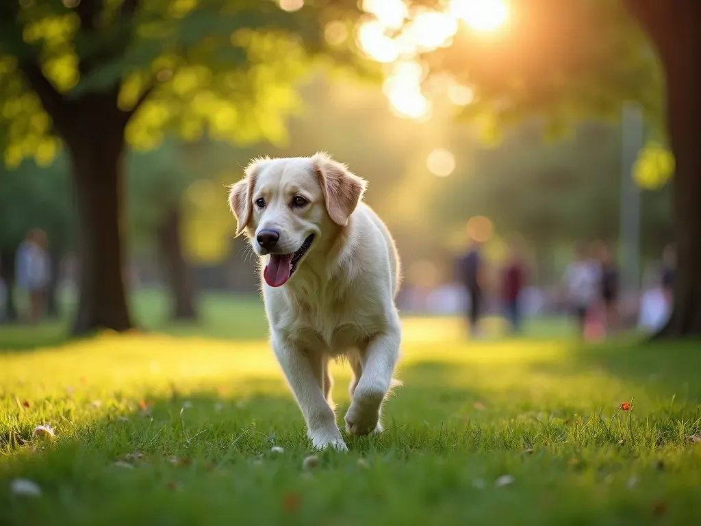 老犬の運動